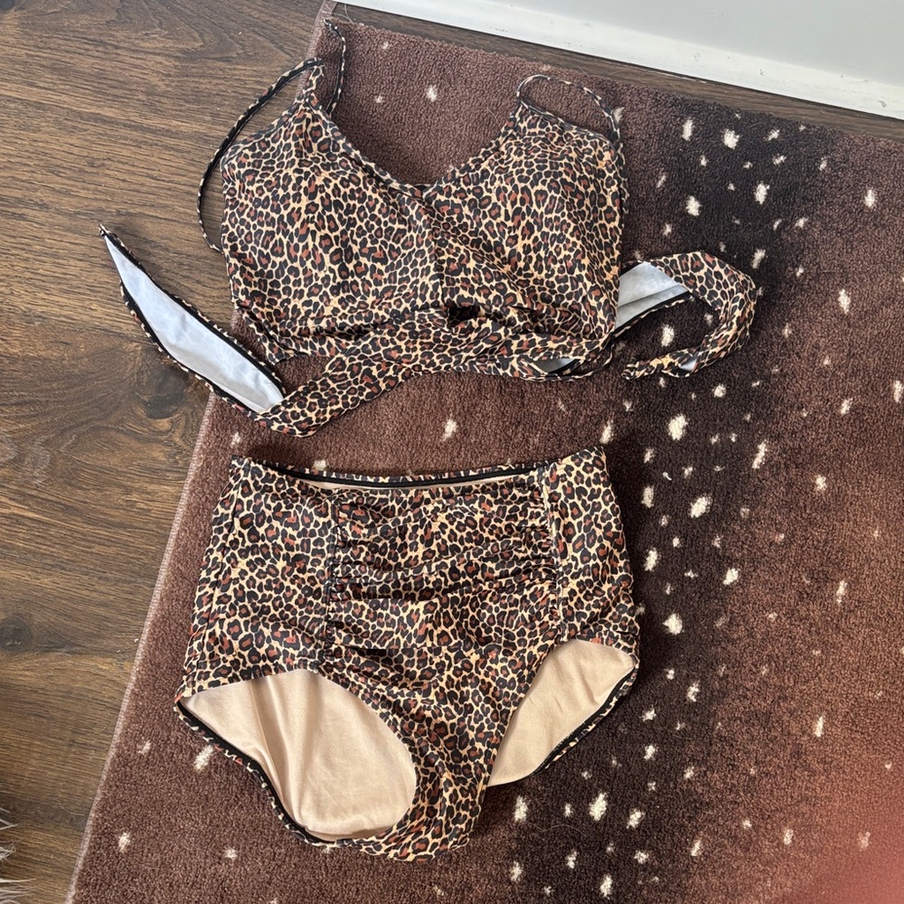 Kortni Jeane Leopard Print Bikini